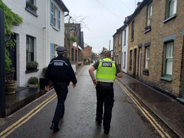 Patrols - Police in Old Leigh following the stabbing 