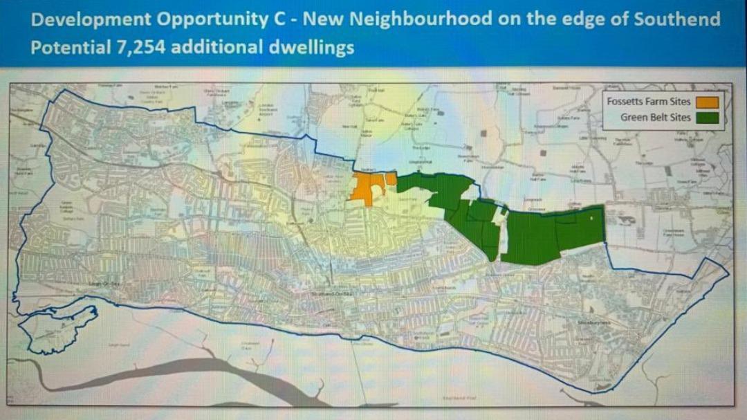 Proposals - Draft local plan options for the land. Pic: Southend Council