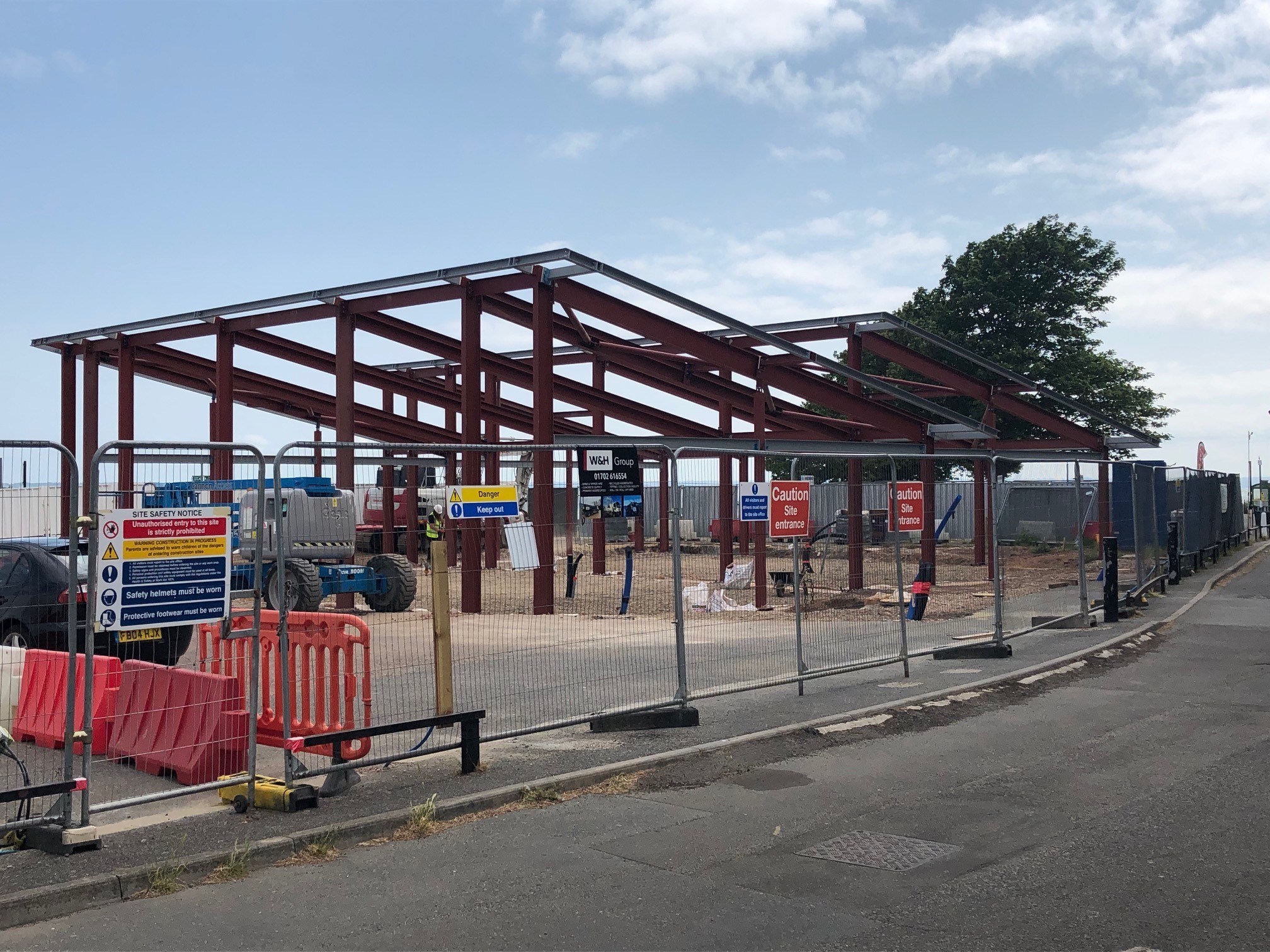 Taking shape - East Beach cafes